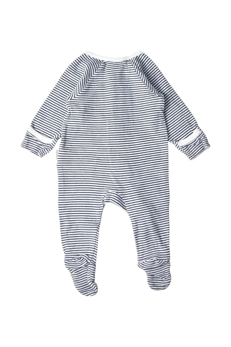 A Navy Long Sleeve Jumpsuits from Purebaby in size 0-3M for boy. (Back View)