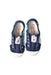 A Navy Slip Ons from Cienta in size 18-24M for boy. (Back View)