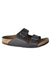 A Black Sandals from Birkenstock in size 5T for boy. (Front View)
