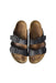 A Black Sandals from Birkenstock in size 5T for boy. (Back View)