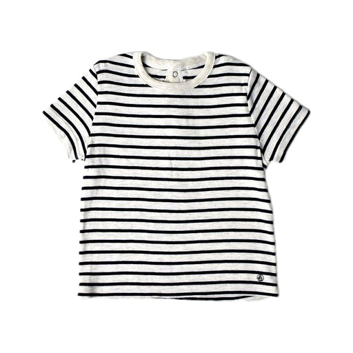 A White Short Sleeve T Shirts from Petit Bateau in size 12-18M for neutral. (Front View)