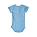 A Blue Short Sleeve Bodysuits from Petit Bateau in size 2T for boy. (Back View)