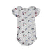 A Grey Short Sleeve Bodysuits from Petit Bateau in size 6-12M for boy. (Back View)