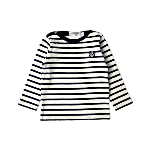 A White Long Sleeve T Shirts from Petit Bateau in size 2T for boy. (Front View)