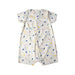 A White Short Sleeve Rompers from Petit Bateau in size 12-18M for boy. (Back View)