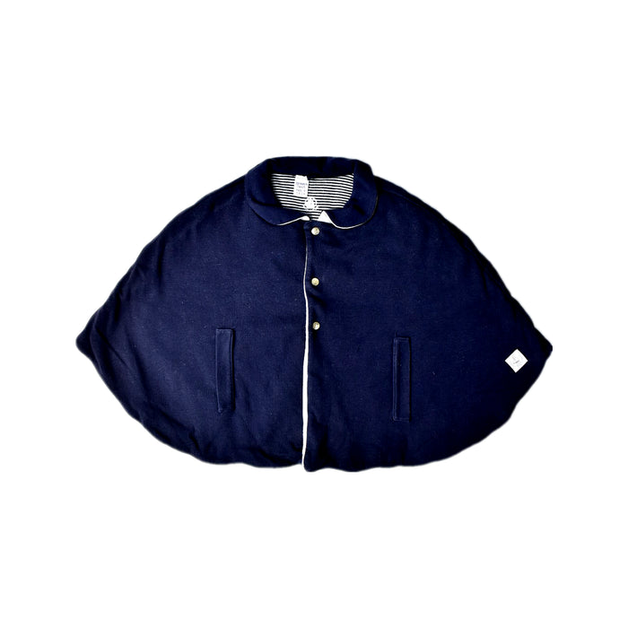 A Navy Capes & Ponchos from Petit Bateau in size 18-24M for neutral. (Front View)