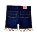 A Navy Shorts from Miki House in size 6-12M for boy. (Back View)
