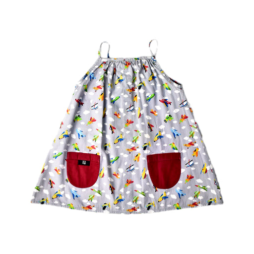 A Multicolour Sleeveless Dresses from Maison Q in size 6-12M for girl. (Front View)