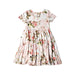 A Pink Short Sleeve Dresses from Posh Peanut in size 2T for girl. (Back View)