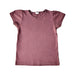 A Purple Short Sleeve T Shirts from Jamie Kay in size 5T for girl. (Front View)