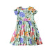 A Multicolour Short Sleeve Dresses from Posh Peanut in size 2T for girl. (Back View)