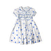 A Blue Short Sleeve Dresses from D. Porthault in size 3T for girl. (Front View)