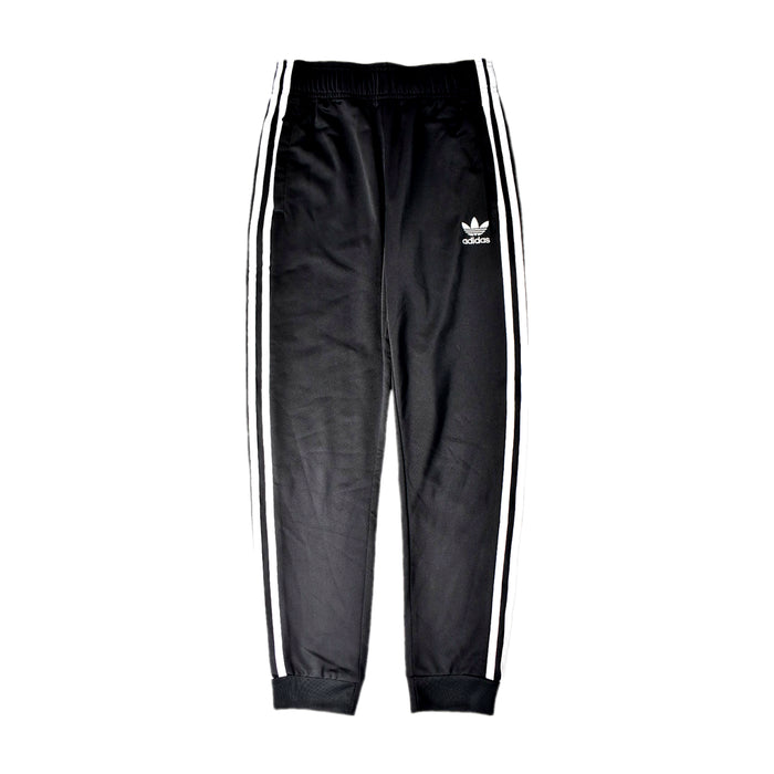 A Black Sweatpants from Adidas in size 11Y for neutral. (Front View)