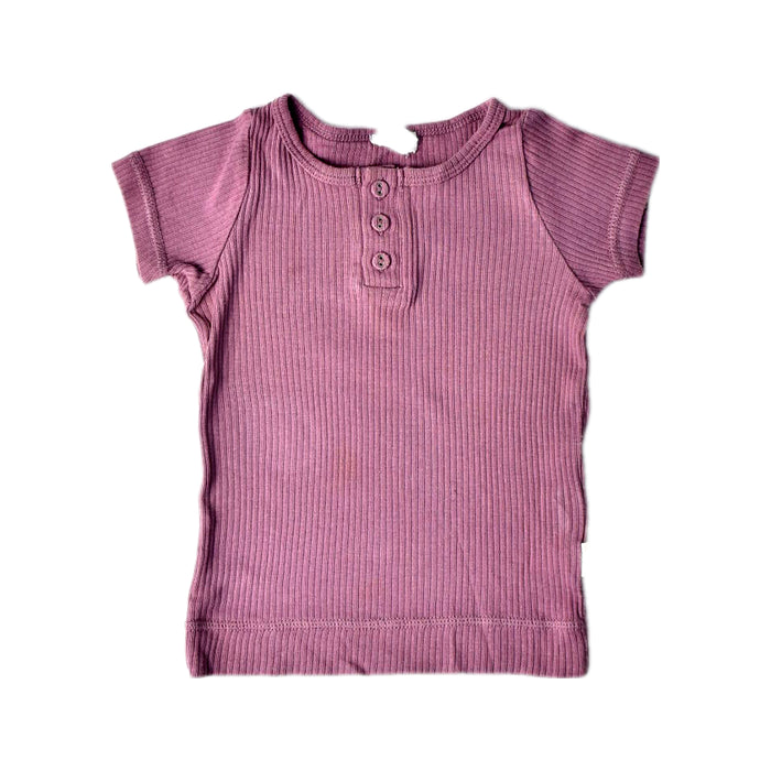 A Purple Short Sleeve Tops from Jamie Kay in size 6-12M for girl. (Front View)