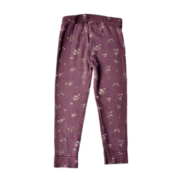 A Burgundy Leggings from Jamie Kay in size 2T for girl. (Back View)