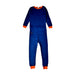 A Blue Pyjama Sets from Wee Woollies in size 4T for boy. (Front View)