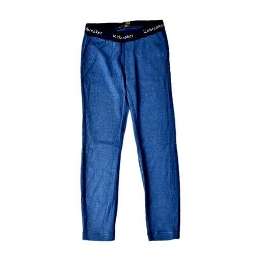 A Blue Base Layers from Icebreaker in size 4T for boy. (Front View)