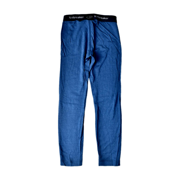 A Blue Base Layers from Icebreaker in size 4T for boy. (Back View)