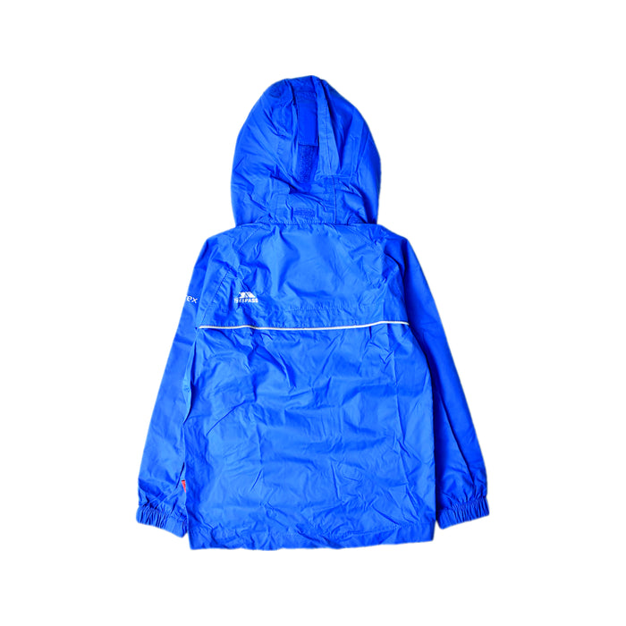A Blue Lightweight Jackets from Trespass in size 3T for boy. (Back View)