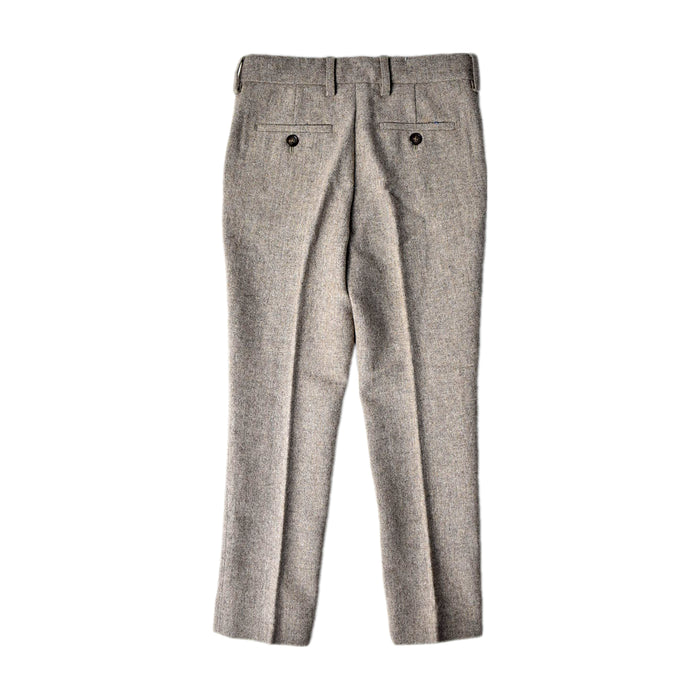 A Grey Dress Pants from Moss in size 6T for boy. (Back View)