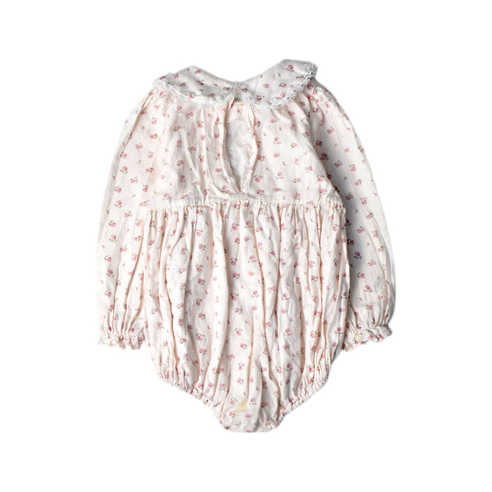 A Pink Long Sleeve Rompers from Jamiks Kids Fashion in size 12-18M for girl. (Back View)