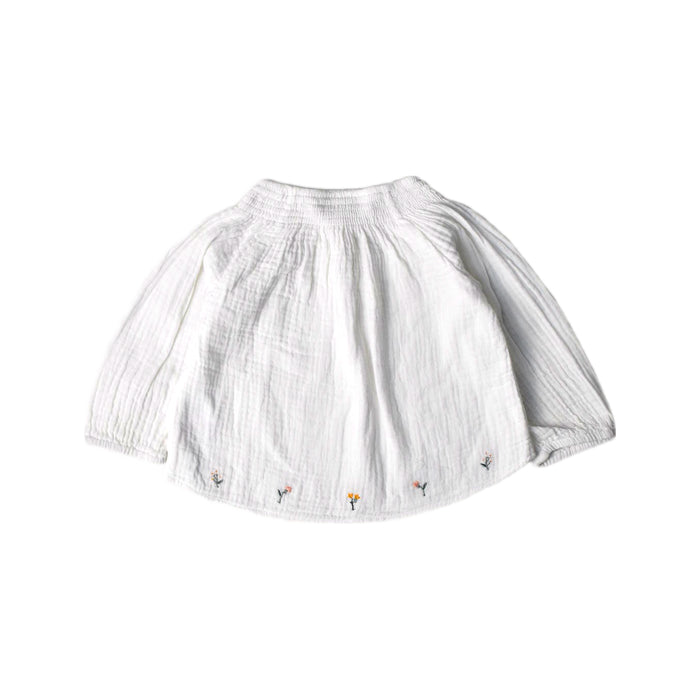 A White Long Sleeve Tops from The Little White Company in size 0-3M for girl. (Back View)