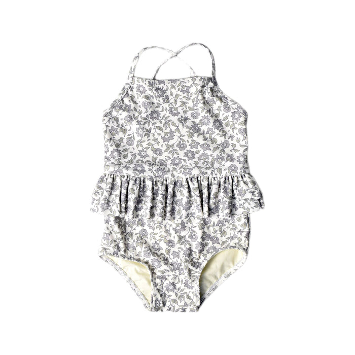 A White Swimsuits from Quincy Mae in size 18-24M for girl. (Front View)