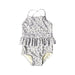 A White Swimsuits from Quincy Mae in size 18-24M for girl. (Front View)