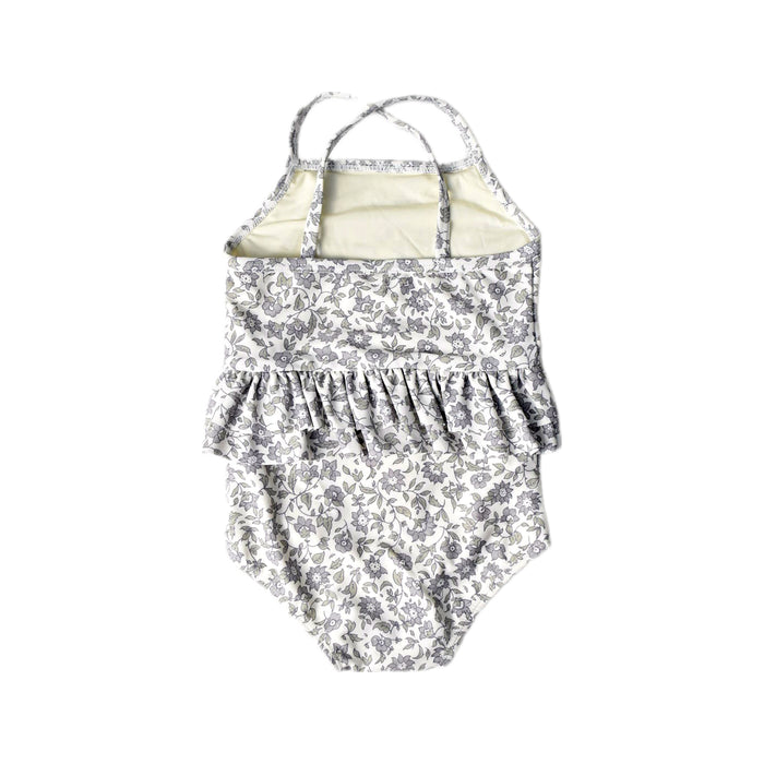 A White Swimsuits from Quincy Mae in size 18-24M for girl. (Back View)