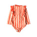 A Peach Swimsuits from Pehr in size 6-12M for girl. (Back View)