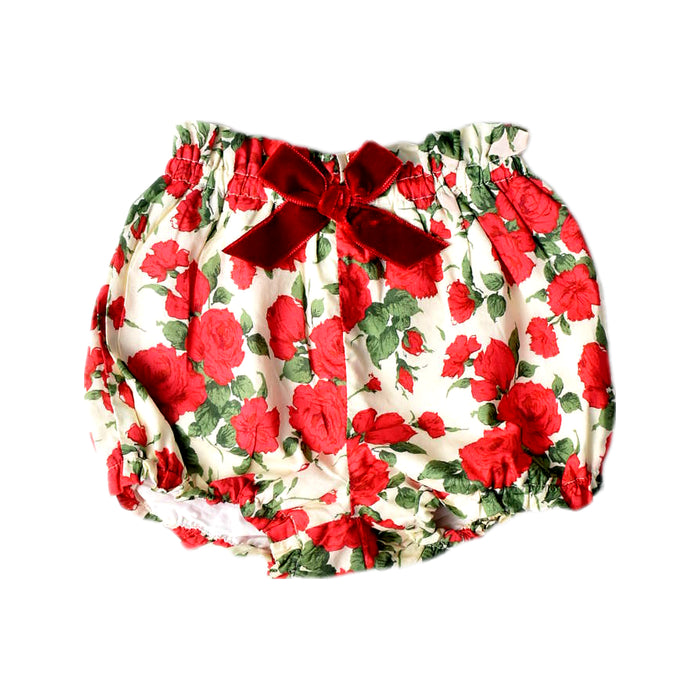 A Red Shorts from Lily Rose in size 18-24M for girl. (Front View)
