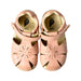 A Pink Sandals from Bobux in size 12-18M for girl. (Back View)