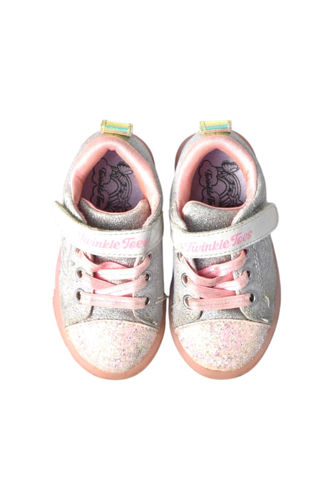 A Pink Sneakers from Skechers in size 18-24M for girl. (Back View)