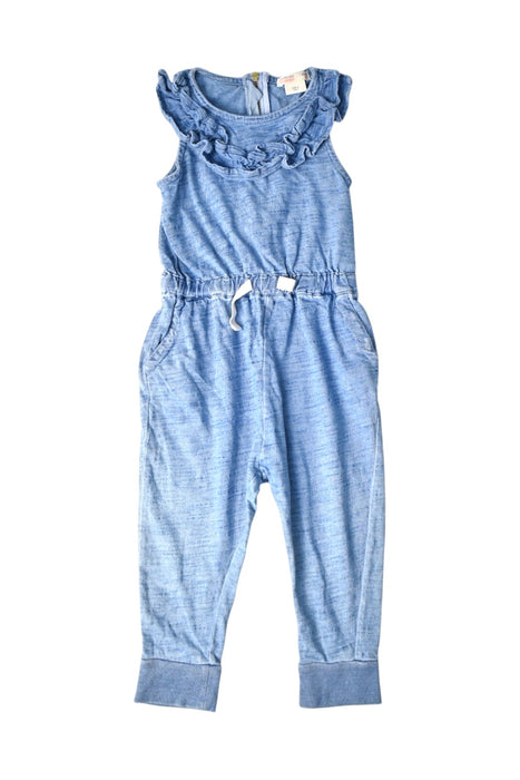 A Blue Sleeveless Jumpsuits from Crewcuts in size 2T for girl. (Front View)
