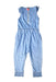 A Blue Sleeveless Jumpsuits from Crewcuts in size 2T for girl. (Back View)