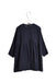 A Navy Long Sleeve Dresses from Caramel in size 6T for girl. (Back View)