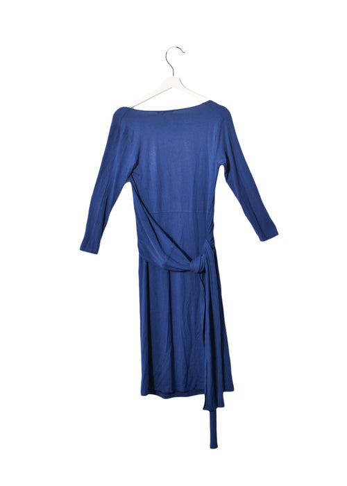 A Blue Long Sleeve Dresses from Isabella Oliver in size S for maternity. (Back View)