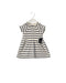 A Blue Short Sleeve Dresses from Petit Bateau in size 3-6M for girl. (Front View)