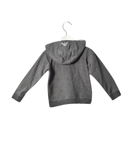 A Grey Lightweight Jackets from Armani in size 4T for neutral. (Back View)
