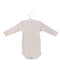 A Pink Long Sleeve Bodysuits from Petit Bateau in size 3-6M for girl. (Front View)