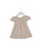 A Beige Short Sleeve Dresses from Bout'Chou in size 3-6M for girl. (Back View)