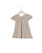 A Beige Short Sleeve Dresses from Bout'Chou in size 3-6M for girl. (Back View)