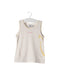 A White Sleeveless Tops from Petit Bateau in size 2T for girl. (Back View)
