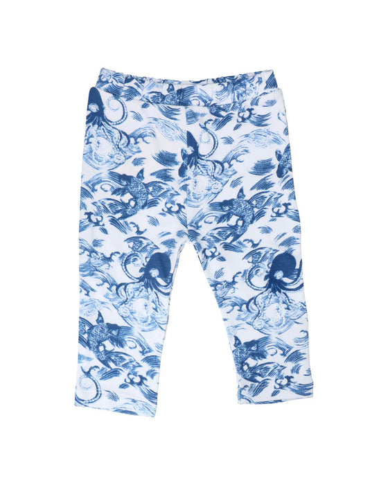 A White Leggings from Hunter + Boo in size 0-3M for girl. (Front View)