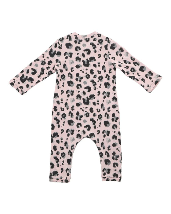 A Pink Pyjama Sets from Hunter + Boo in size 0-3M for girl. (Front View)