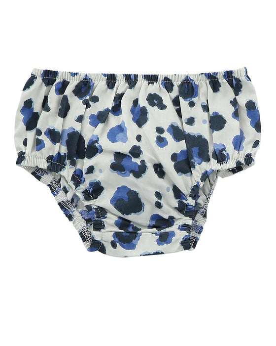 A White Bloomers from Hunter + Boo in size 0-3M for girl. (Back View)
