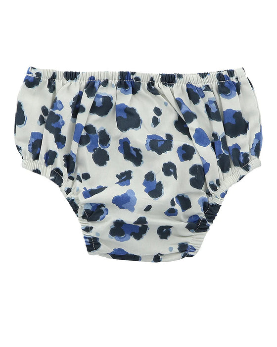 A White Bloomers from Hunter + Boo in size 0-3M for girl. (Front View)
