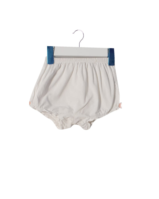A White Bloomers from Janie & Jack in size 3-6M for girl. (Front View)