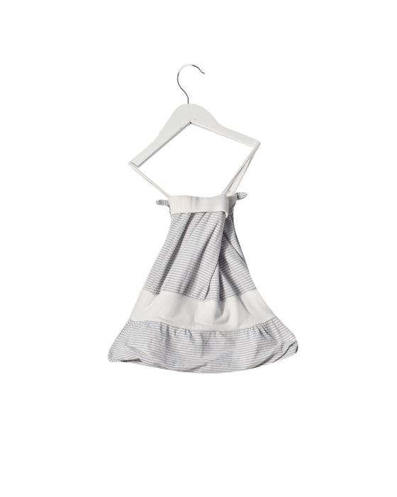 A White Sleeveless Dresses from Chateau de Sable in size 3-6M for girl. (Back View)