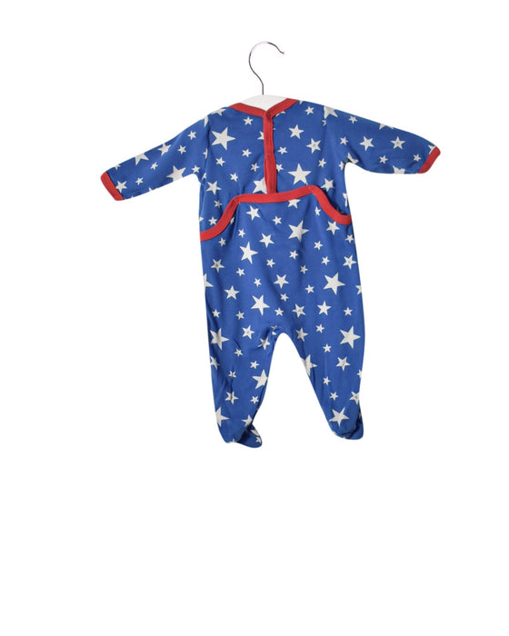 A Blue Long Sleeve Jumpsuits from Petit Bateau in size 0-3M for neutral. (Back View)
